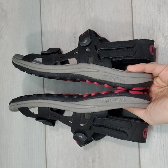 Merrell Woman Cedrus Comfort Outdoor Hook&loop Sandals Flats shoes sz 6 - Picture 9 of 11